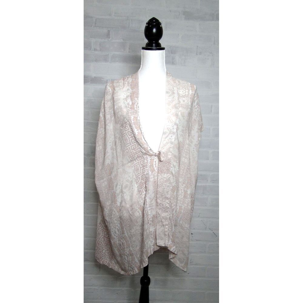 Victoria's Secret Pastel Print  Kimono Cover-Up One Size TU/ O/S New With‎ Tags